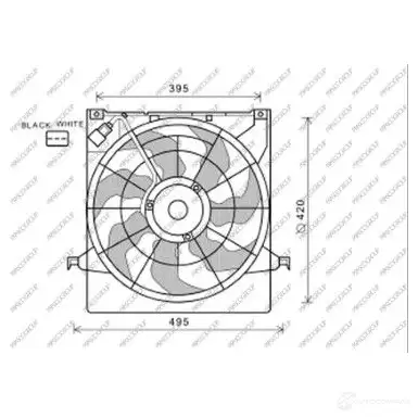 Вентилятор радиатора PRASCO 5RP SP 1437739920 KI430F001 изображение 0