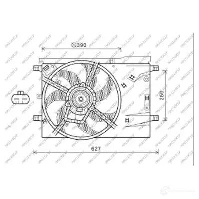 Вентилятор радиатора PRASCO 1 O4R2 1437739176 ft907f007 изображение 0