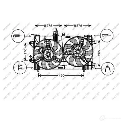 Вентилятор радиатора PRASCO FT340F005 Y HW73 1437740458