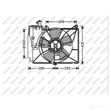Вентилятор радиатора PRASCO TY320F002 BN 9E8J9 1437740456 изображение 0