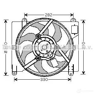 Вентилятор радиатора PRASCO ft7504 2586375 XKE9FW FT1 32F005 изображение 0
