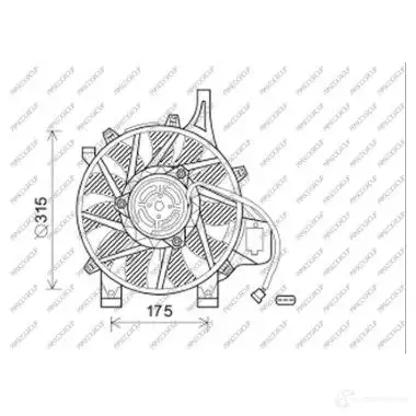 Вентилятор радиатора PRASCO WWZM YS OP030F005 1437740450 изображение 0