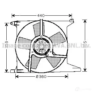 Вентилятор радиатора PRASCO 2598320 I SS3M ol7504 4045385090266 изображение 0