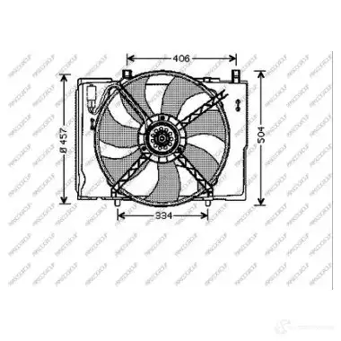 Вентилятор радиатора PRASCO ME025F002 1437740495 A NMNMVD изображение 0
