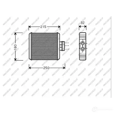 Радиатор печки, теплообменник PRASCO 1438010985 ZXF ZA91 SK320H001 изображение 0