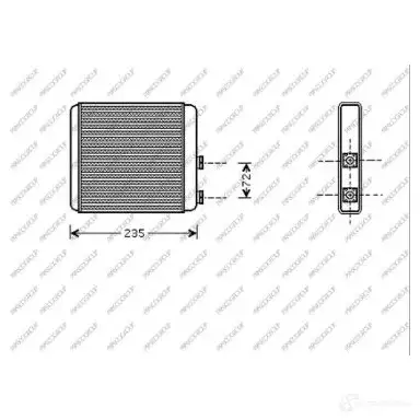 Радиатор печки, теплообменник PRASCO 1438011395 6TBSK MG OP017H005 изображение 0
