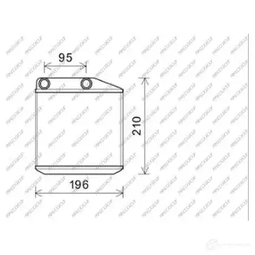 Радиатор печки, теплообменник PRASCO FT342H001 1438010946 UA8 BT изображение 0