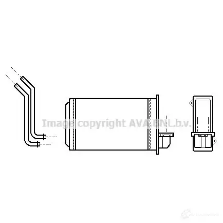 Радиатор печки, теплообменник PRASCO pea6088 PG017H0 01 7J80Q26 2600673