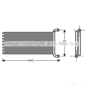 Радиатор печки, теплообменник PRASCO msa6399 4045385213641 2596302 10 K1LQ