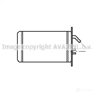 Радиатор печки, теплообменник PRASCO 2605665 st6016 ZX VF6 4045385041022