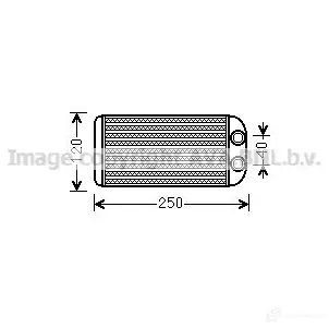 Радиатор печки, теплообменник PRASCO 2606938 to6557 IUI DX6 4045385158775 изображение 0