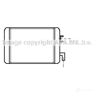 Радиатор печки, теплообменник PRASCO 2597653 mz6065 V2C8J 6O 4045385030378