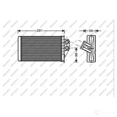 Радиатор печки, теплообменник PRASCO PG420H003 1438010989 X M8ZBRM