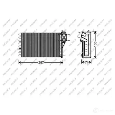 Радиатор печки, теплообменник PRASCO CI304H001 W JXBB 1438010978 изображение 0