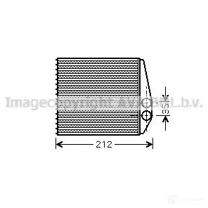 Радиатор печки, теплообменник PRASCO 2598586 ola6354 OP030 H001 LSHOOB изображение 0