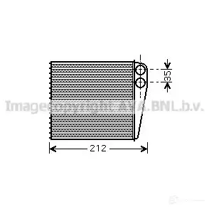 Радиатор печки, теплообменник PRASCO dna6256 9T0KSPA R N325H001 2580425 изображение 0