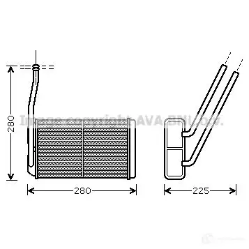 Радиатор печки, теплообменник PRASCO au6177 MG WZXQ 4045385067848 2575230 изображение 0