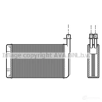 Радиатор печки, теплообменник PRASCO 4045385040445 2604575 sb6021 YTQDI N