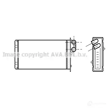 Радиатор печки, теплообменник PRASCO rt6161 2603945 4045385039449 P9B64U H