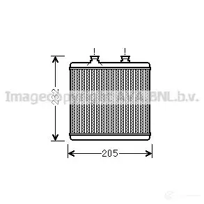 Радиатор печки, теплообменник PRASCO 2596065 ME02 9H001 ms6472 63AP6 изображение 0