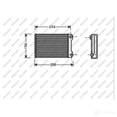 Радиатор печки, теплообменник PRASCO G9TQEV T FT133H002 1438011000 изображение 0