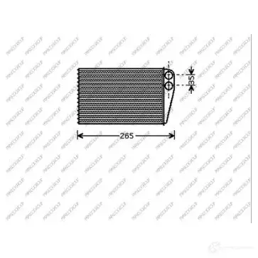 Радиатор печки, теплообменник PRASCO 1438011010 RN032H001 4 VYXVW изображение 0