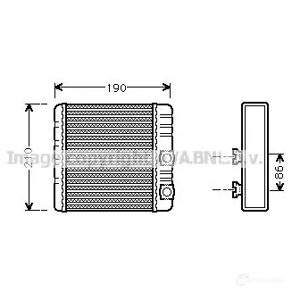 Радиатор печки, теплообменник PRASCO bwa6211 2577433 7O28T BM802 H001 изображение 0