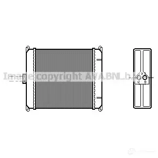 Радиатор печки, теплообменник PRASCO pe6089 4045385034932 UJ7T L3T 2600441