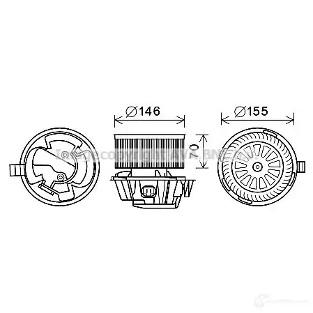 Радиатор печки, теплообменник PRASCO FC 6TWI ct6042 2579433 4045385192120