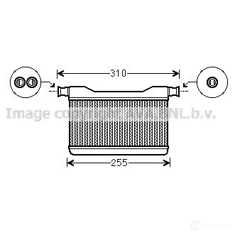 Радиатор печки, теплообменник PRASCO R203V3 BM048H0 01 bw6382 2577310
