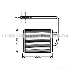 Радиатор печки, теплообменник PRASCO 2591110 ka6089 4045385075010 CX2A RW изображение 0