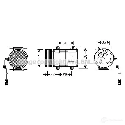 Радиатор печки, теплообменник PRASCO 2603948 rt6205 NE6HC RN152 H001
