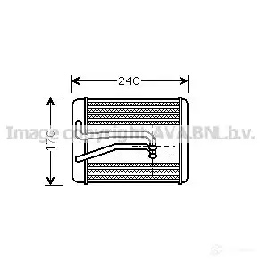 Радиатор печки, теплообменник PRASCO hy6119 RVTZM9 H 2590055 4045385061167 изображение 0
