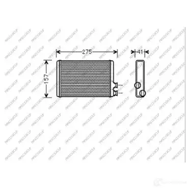 Радиатор печки, теплообменник PRASCO CI523H001 HXYCO M5 1438011057 изображение 0