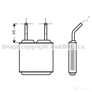 Радиатор печки, теплообменник PRASCO ol6160 4045385032396 2598289 BI LHI3P