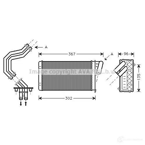 Радиатор печки, теплообменник PRASCO K IM84L 4045385039814 rt6229 2603953