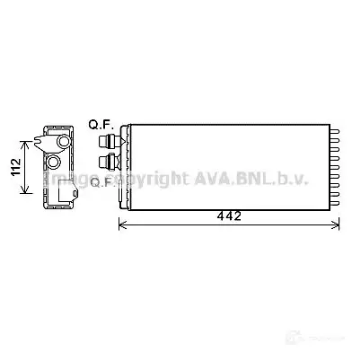 Радиатор печки, теплообменник PRASCO iva6114 1423604167 4045385187393 7 S7X52V