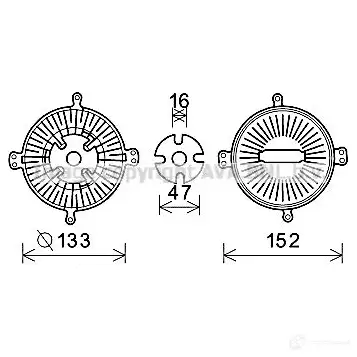 Радиатор печки, теплообменник PRASCO Y0RM4 9 4045385046058 vw6117 2611044