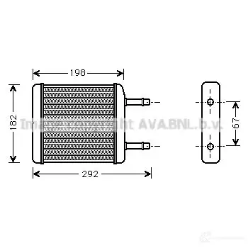 Радиатор печки, теплообменник PRASCO ELNGKMT 2581976 DW32 0H001 dw6024