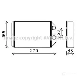 Радиатор печки, теплообменник PRASCO GWL QQ2G 4045385213177 aia6393 2574744