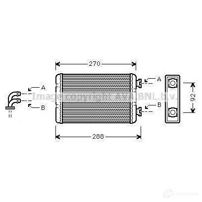 Радиатор печки, теплообменник PRASCO 4045385005970 bw6173 ROG 4K 2577295 изображение 0