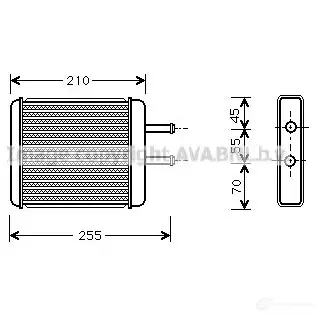 Радиатор печки, теплообменник PRASCO 2591099 KI020H 001 ka6010 ZG8LIZ2 изображение 0