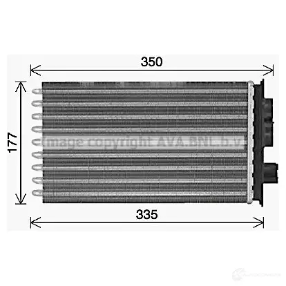 Радиатор печки, теплообменник PRASCO 1438854982 W963 I iv6164