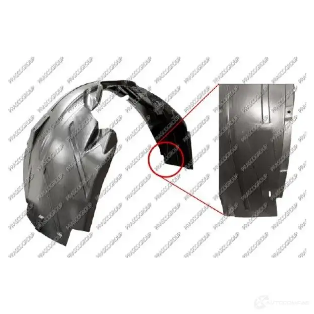 Подкрылок PRASCO 8033533240300 AA0903604 2573279 T4 95SJ6