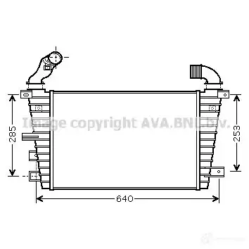 Интеркулер PRASCO RYF4X OP414 N003 2598185 ol4416
