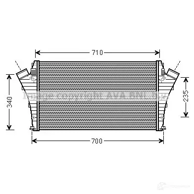 Интеркулер PRASCO ola4492 A48BV3K FT520N 003 2598538