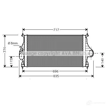 Интеркулер PRASCO H3 173 pe4273 2600381 4045385069576