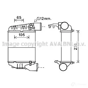 Интеркулер PRASCO 7RV8C ai4248 AD0 20N004 2574571 изображение 0