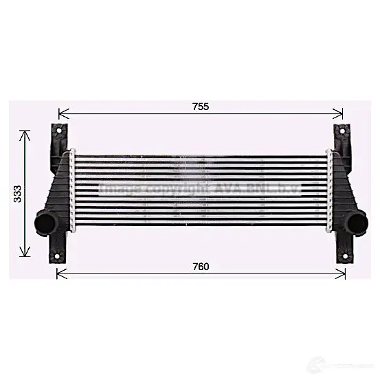 Интеркулер PRASCO fd4655 K8Z 7ZQ 1424408743 4045385233953 - Изображение 1