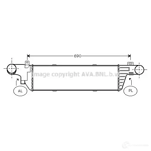 Интеркулер PRASCO BX9K Y 2596249 msa4320 4045385213771 изображение 0